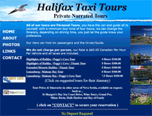 Tablet Screenshot of halifaxtaxitours.com